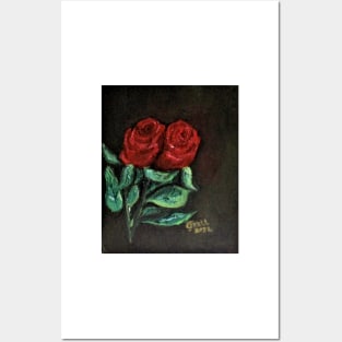 Two Roses For Mom Posters and Art